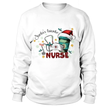 Santa's Favorite Nurse Christmas Sweatshirt