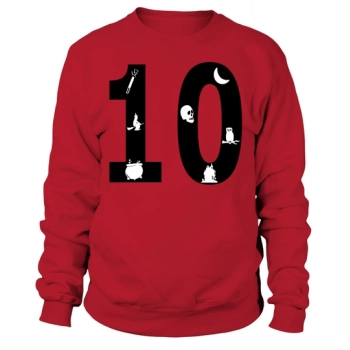 Halloween Alphabet Numbers Clipart 10 Sweatshirt