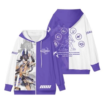 Genuine Genshin Impact Cyno Animation Zip-Up Hoodie