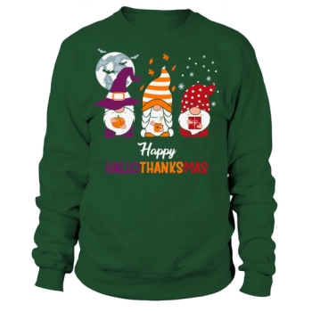 Happy Hallothanksmas Gnomes Seasonal Sweatshirt