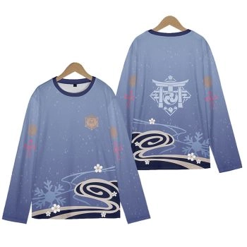 Durable Genshin Impact Kamizato Ayaka Long-Sleeve T-Shirt