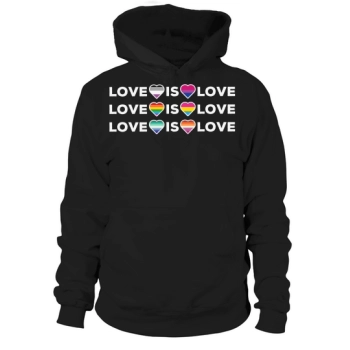 Love Is Love Rainbow LGBT Hoodies