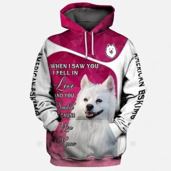 Gorgeous Pink Dog Pattern Animals Hoodie