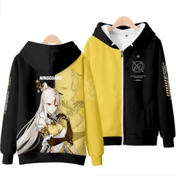 Cute Genshin Impact Ningguang The Zip-Up Hoodie