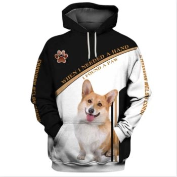 Classical And Elegance Black White Dog Pattern Animals Hoodie