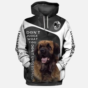 Fashion And Gorgeous Black Dog Pattern Animals Hoodie