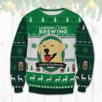 Laughing Dog Brewing Christmas 3d Ugly Sweater