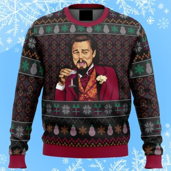 Laughing Leo Dicaprio Meme Tshirt Hoodie Apparel,Christmas Ugly Sweater