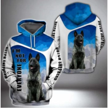 Street Blue Dog Pattern Animals Hoodie