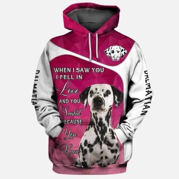 Pretty Pink Dog Pattern Animals Hoodie