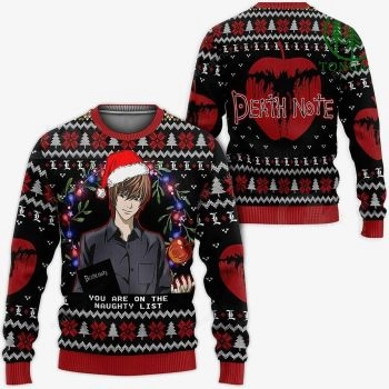 Light Yagami Ugly Christmas Sweater and Hoodie Deat Tshirt Hoodie Apparel,Christmas Ugly Sweater