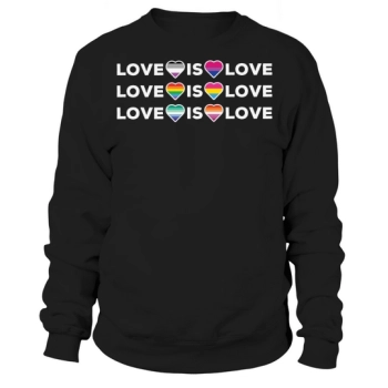 Love Is Love Rainbow LGBT Sweatshirt