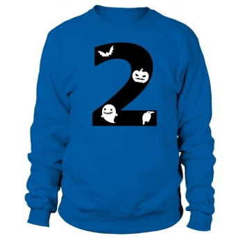 Halloween Alphabet Numbers Clipart 2 Sweatshirt