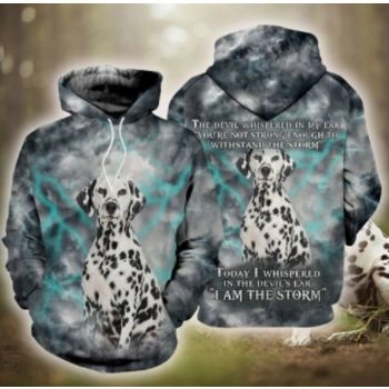 Loose Black Dog Pattern Animals Hoodie