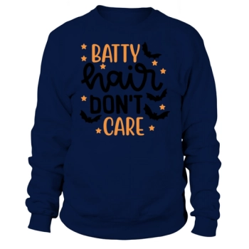 Batty Hair Don't Care Classic Halloween Sweatshirt
