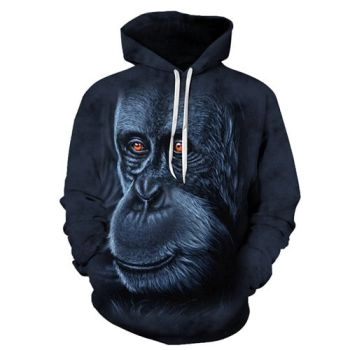 3D Anime Ape Printed Hoodie