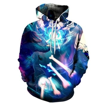 3D Cartoon Anime Printed Hoodie