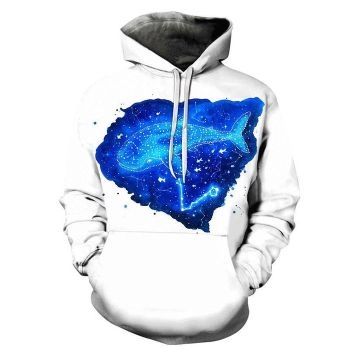 Galaxy Whale 3D Print Hoodie