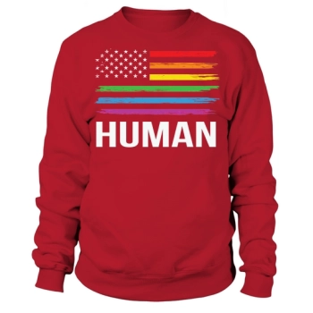 Bisexual Pride Human LGBT American Sweatshirt