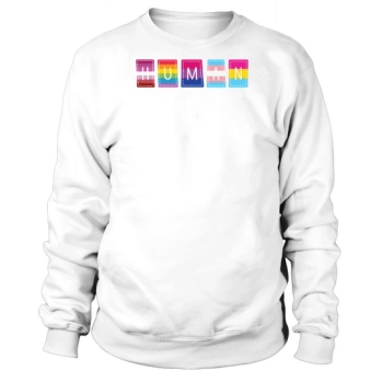 HUMAN LGBT Flag Gay Transgender Sweatshirt