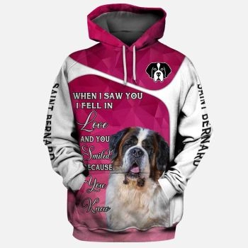 Generous And Beautiful Pink Dog Pattern Animals Hoodie