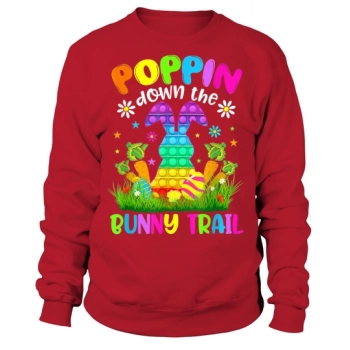 Happy Easter Hare down the rabbit trail Bunny Easter Sweatshirt
