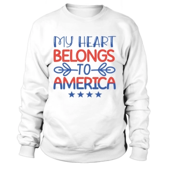 My Heart Belongs To America Sweatshirt