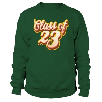 Class Of 2023 Senior 23 Graduation Vintage School Sweatshirt