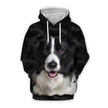 Precious And Cute Black Dog Pattern Animals Hoodie