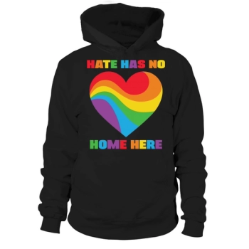 Rainbow Heart Hate Has No Home Here Hoodie