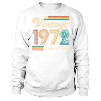 Vintage 1972 50th Birthday Fiftieth Gift Sweatshirt