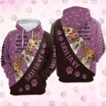 Street Purple Dog Pattern Animals Hoodie