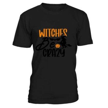Witches Be Crazy Shirt Halloween Witch Broom