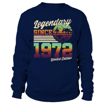 Retro 50th Birthday Original 1972 Sweatshirt