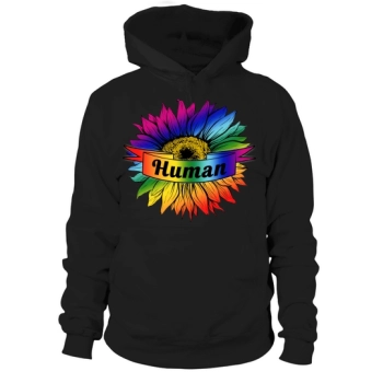 Human Pride Sunflower Sublimation Hoodies