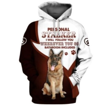 Popular Brown White Dog Pattern Animals Hoodie