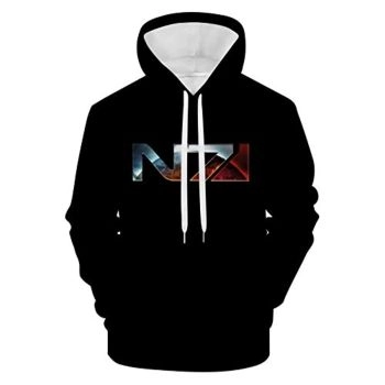 Mass Effect Hoodie &#8211; N7 3D Print Hooded Pullover Sweatshirt