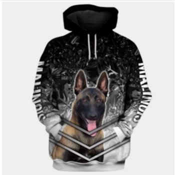 Precious And Gorgeous Black Dog Pattern Animals Hoodie