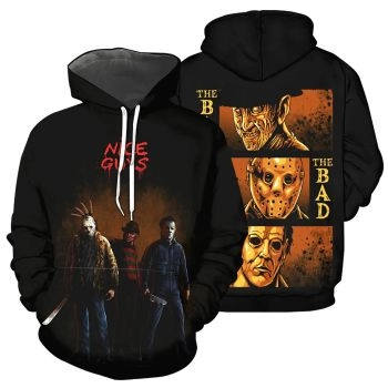  Popular Black Knives Skull Horrible Long Nails Pattern Halloween Hoodie