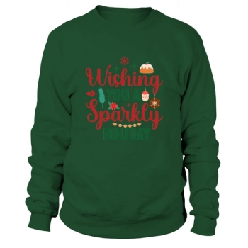 Wishing You a Sparkly Holiday Sweatshirt