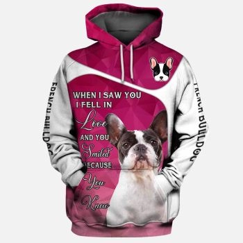 Classical  Pink Dog Pattern Animals Hoodie