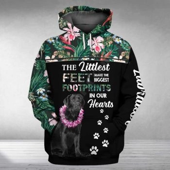 Popular Black Dog Pattern Animals Hoodie