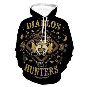 Monster Hunter World Hoodies &#8211; Diablos 3D Print Casual Pullover