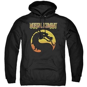 Mortal Kombat Hoodie &#8211; Dragon Logo 3D Print Black Pullover Drawstring Hoodie