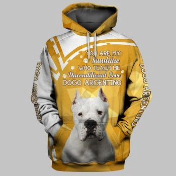 Street Yellow Dog Pattern Animals Hoodie