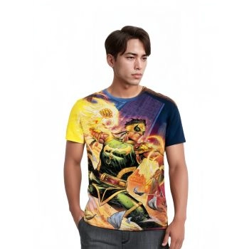 A Colorful and Vibrant Tribute to the Hero: Iron Fist Pop Art T-shirt