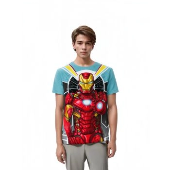 A Multicolored and Sketchy Design: Iron Man Sketch T-shirt