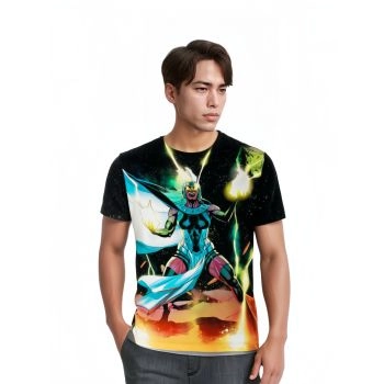 Stormy Skies: Black Storm From X Men Shirt with Cloudy Sky