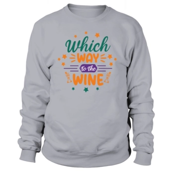 Witch Way To The Wine Party Halloween Sweatshirt