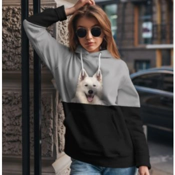 Gorgeous Black Dog Pattern Animals Hoodie